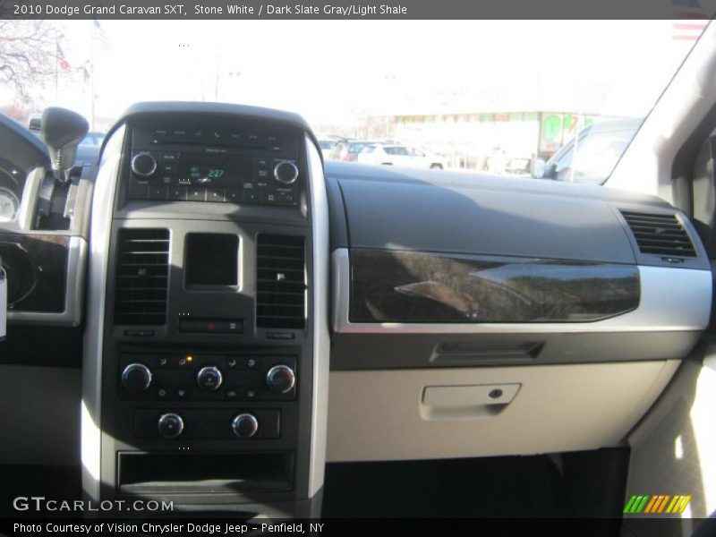 Stone White / Dark Slate Gray/Light Shale 2010 Dodge Grand Caravan SXT