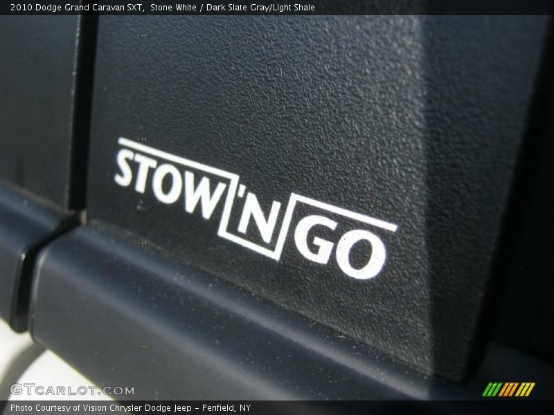 Stone White / Dark Slate Gray/Light Shale 2010 Dodge Grand Caravan SXT