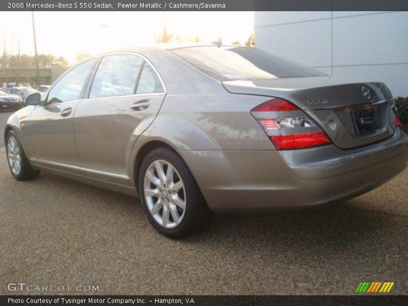 Pewter Metallic / Cashmere/Savanna 2008 Mercedes-Benz S 550 Sedan