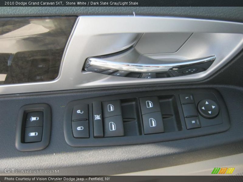 Stone White / Dark Slate Gray/Light Shale 2010 Dodge Grand Caravan SXT