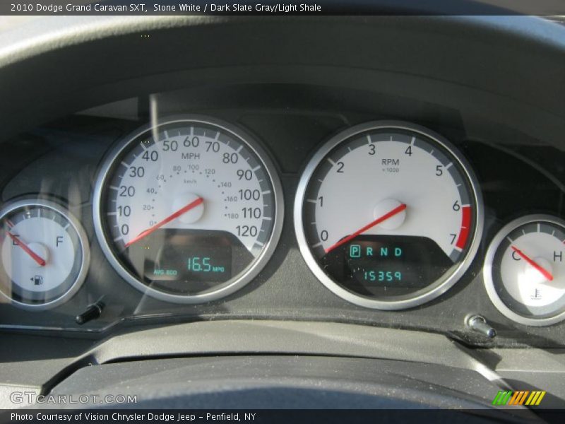 Stone White / Dark Slate Gray/Light Shale 2010 Dodge Grand Caravan SXT