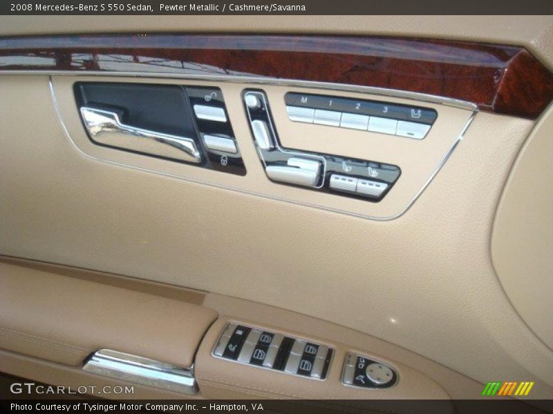 Pewter Metallic / Cashmere/Savanna 2008 Mercedes-Benz S 550 Sedan