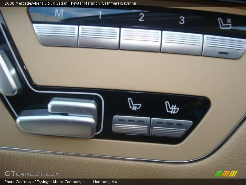 Pewter Metallic / Cashmere/Savanna 2008 Mercedes-Benz S 550 Sedan