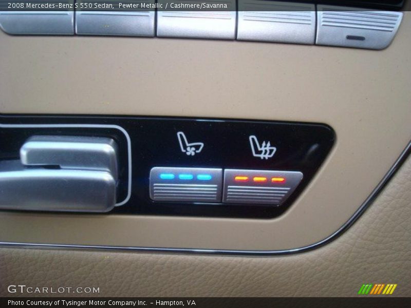 Pewter Metallic / Cashmere/Savanna 2008 Mercedes-Benz S 550 Sedan