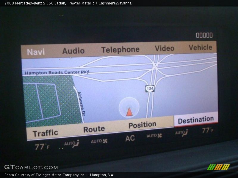 Pewter Metallic / Cashmere/Savanna 2008 Mercedes-Benz S 550 Sedan