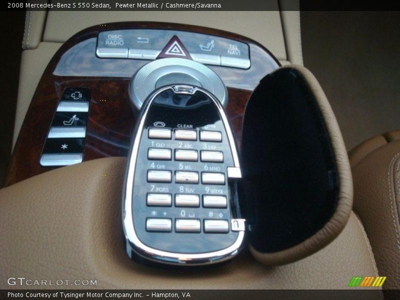 Pewter Metallic / Cashmere/Savanna 2008 Mercedes-Benz S 550 Sedan