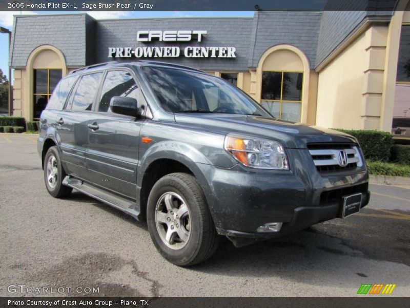 Sage Brush Pearl / Gray 2006 Honda Pilot EX-L