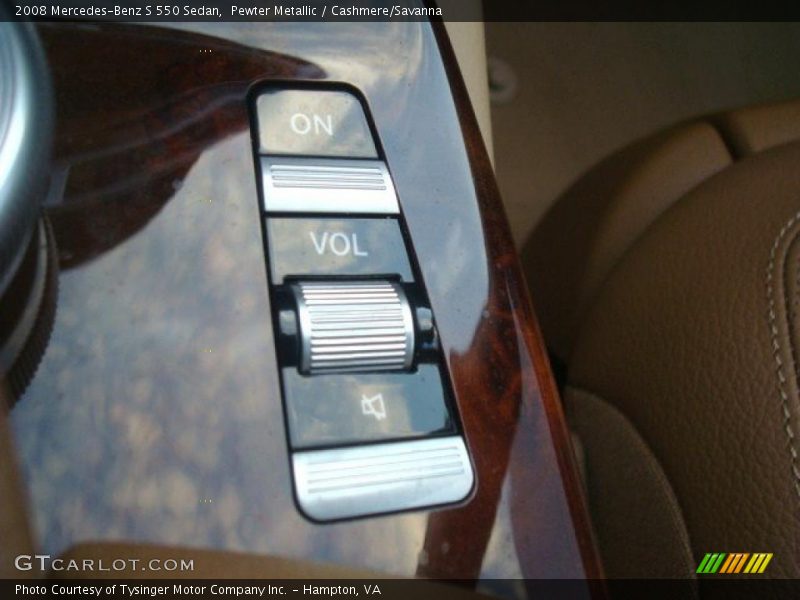 Pewter Metallic / Cashmere/Savanna 2008 Mercedes-Benz S 550 Sedan