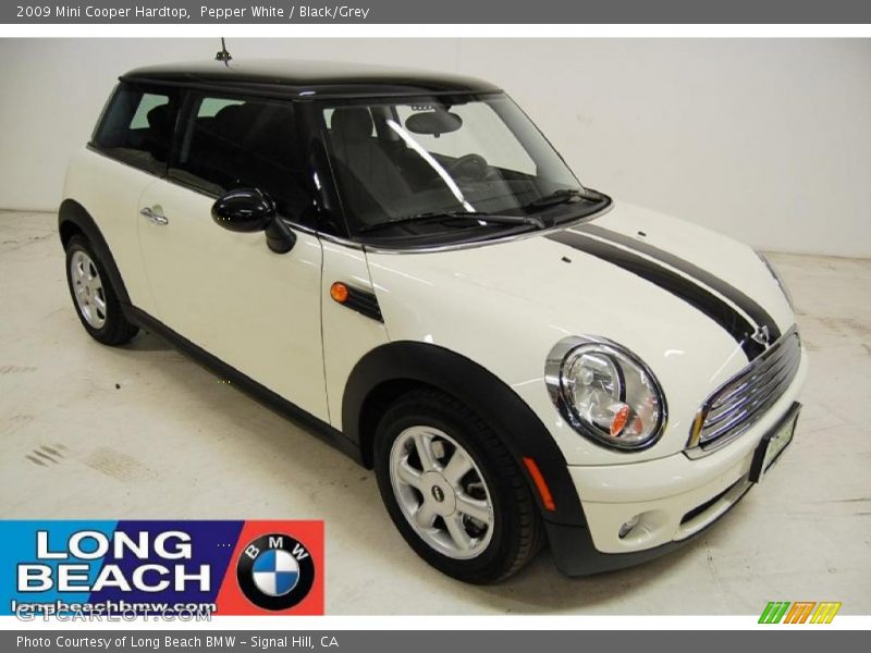 Pepper White / Black/Grey 2009 Mini Cooper Hardtop