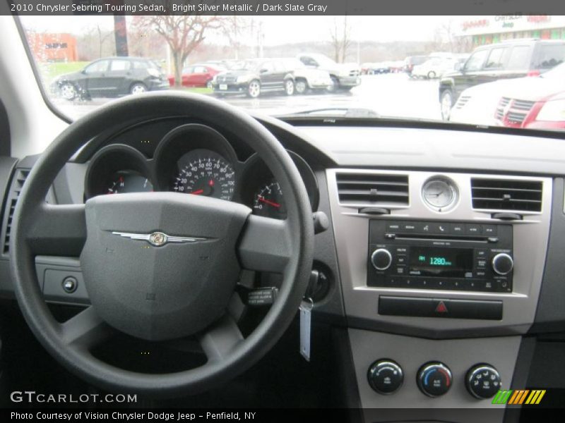 Bright Silver Metallic / Dark Slate Gray 2010 Chrysler Sebring Touring Sedan