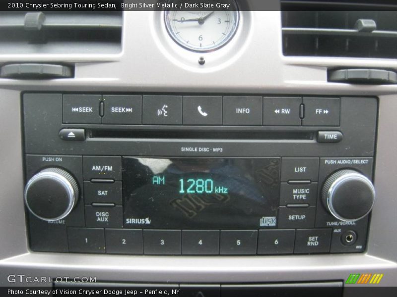 Bright Silver Metallic / Dark Slate Gray 2010 Chrysler Sebring Touring Sedan