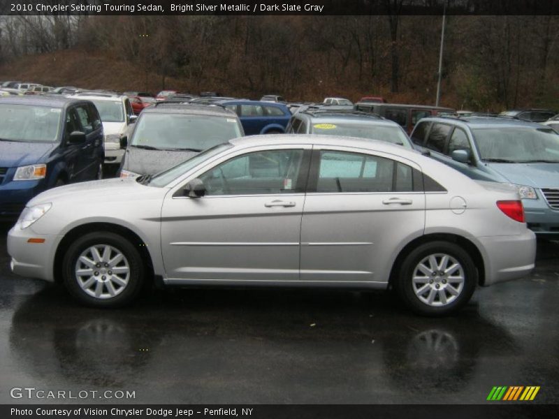 Bright Silver Metallic / Dark Slate Gray 2010 Chrysler Sebring Touring Sedan