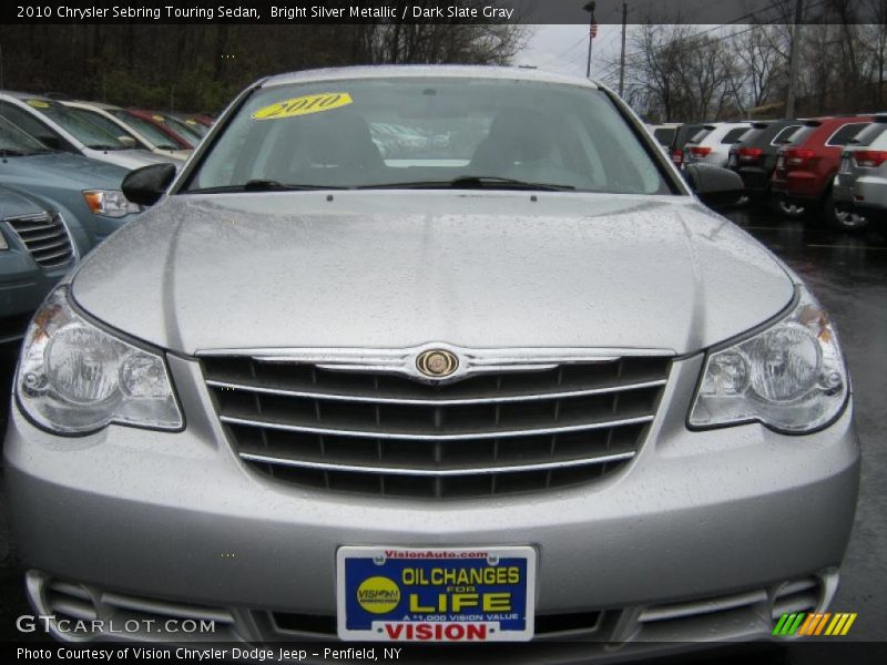 Bright Silver Metallic / Dark Slate Gray 2010 Chrysler Sebring Touring Sedan