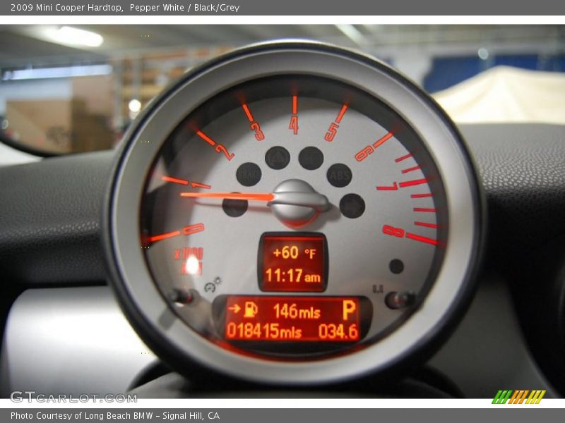 Pepper White / Black/Grey 2009 Mini Cooper Hardtop