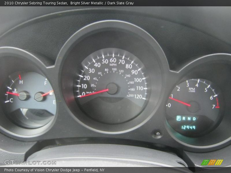 Bright Silver Metallic / Dark Slate Gray 2010 Chrysler Sebring Touring Sedan
