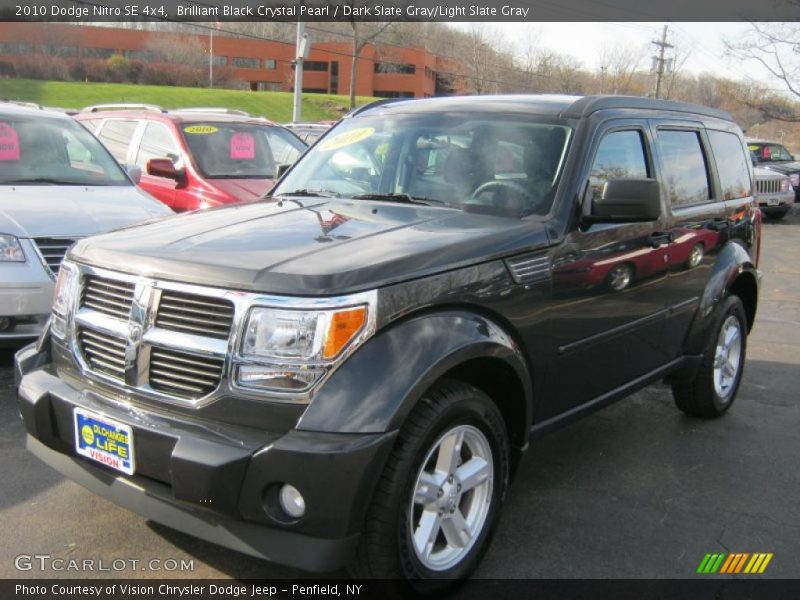 Brilliant Black Crystal Pearl / Dark Slate Gray/Light Slate Gray 2010 Dodge Nitro SE 4x4