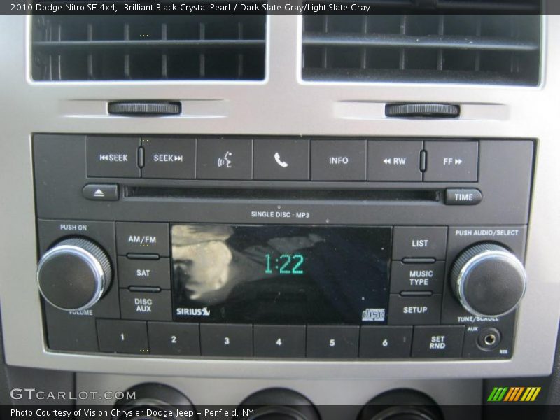 Brilliant Black Crystal Pearl / Dark Slate Gray/Light Slate Gray 2010 Dodge Nitro SE 4x4
