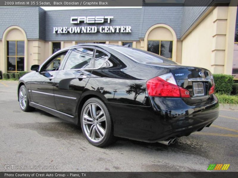 Black Obsidian / Graphite Black 2009 Infiniti M 35 S Sedan