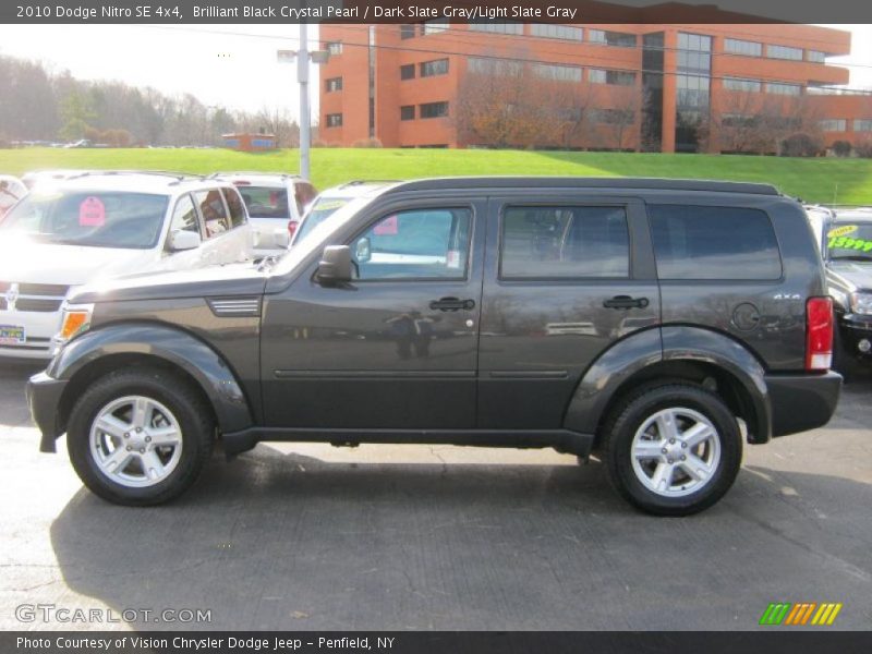 Brilliant Black Crystal Pearl / Dark Slate Gray/Light Slate Gray 2010 Dodge Nitro SE 4x4