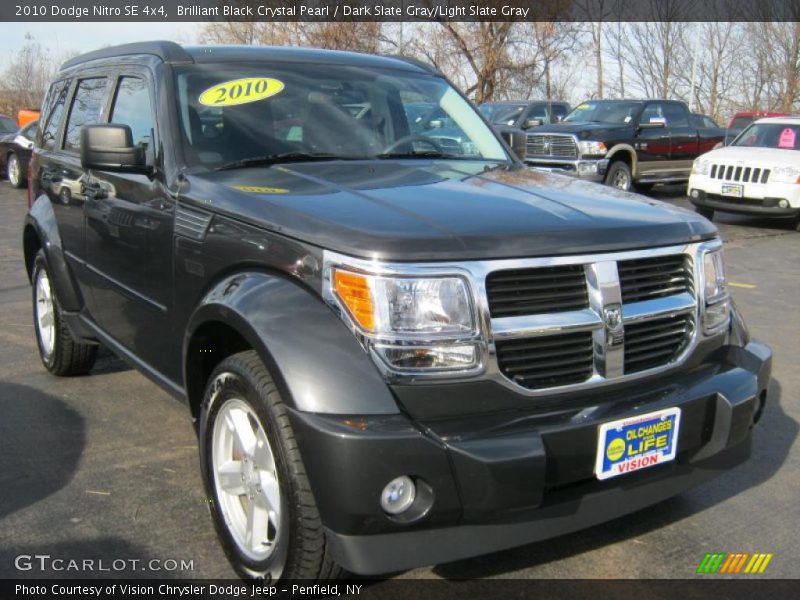Brilliant Black Crystal Pearl / Dark Slate Gray/Light Slate Gray 2010 Dodge Nitro SE 4x4