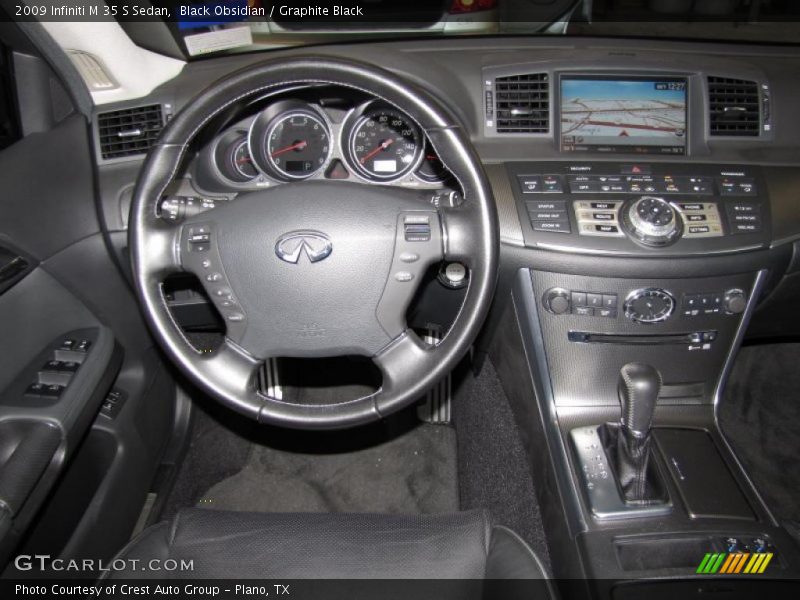 Black Obsidian / Graphite Black 2009 Infiniti M 35 S Sedan
