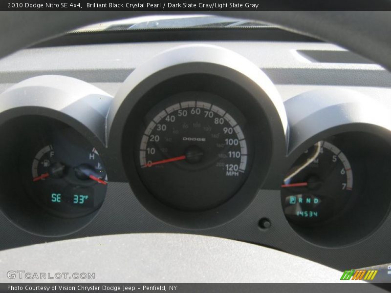 Brilliant Black Crystal Pearl / Dark Slate Gray/Light Slate Gray 2010 Dodge Nitro SE 4x4