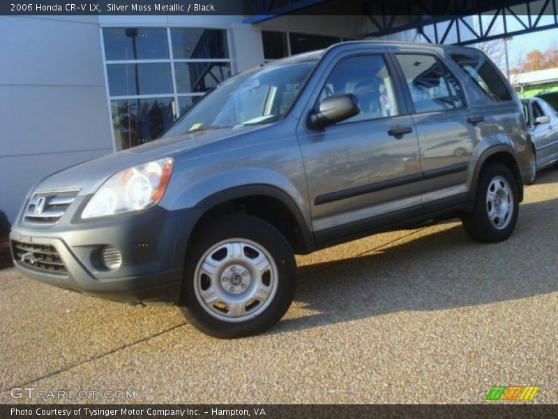 Silver Moss Metallic / Black 2006 Honda CR-V LX
