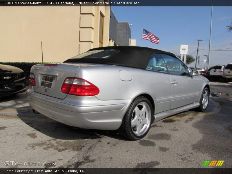 Brilliant Silver Metallic / Ash/Dark Ash 2001 Mercedes-Benz CLK 430 Cabriolet