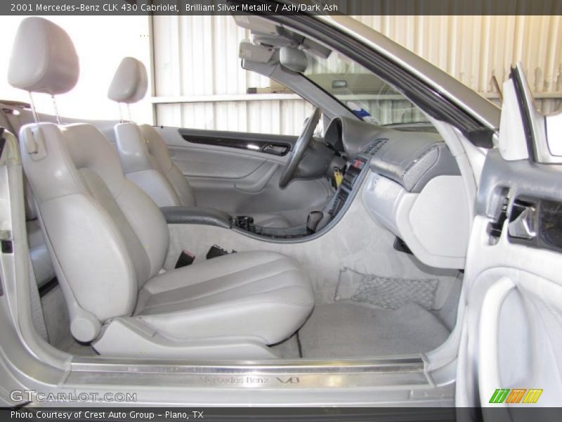 Brilliant Silver Metallic / Ash/Dark Ash 2001 Mercedes-Benz CLK 430 Cabriolet