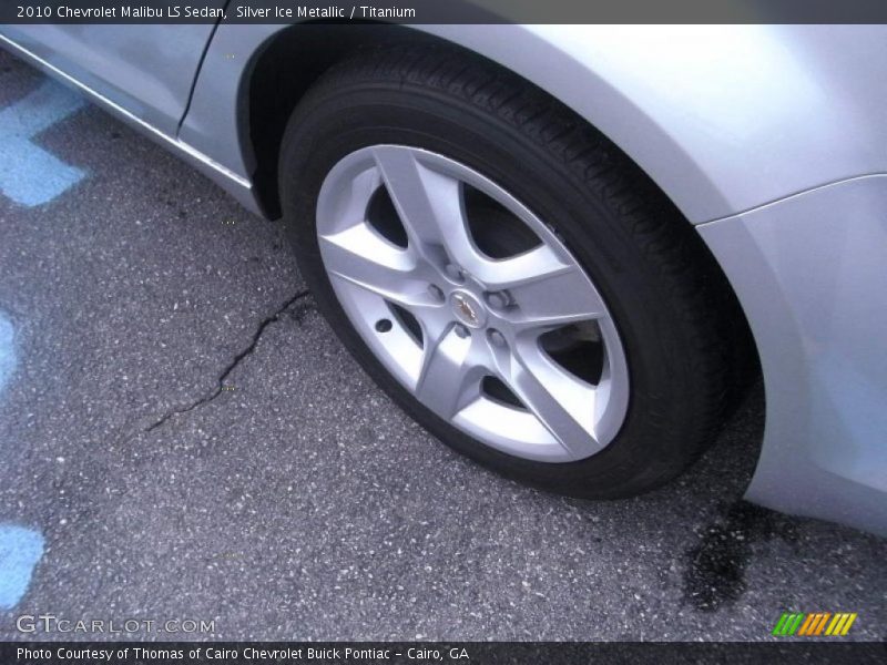 Silver Ice Metallic / Titanium 2010 Chevrolet Malibu LS Sedan