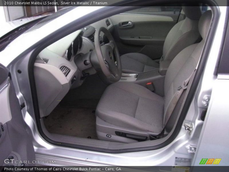 Silver Ice Metallic / Titanium 2010 Chevrolet Malibu LS Sedan