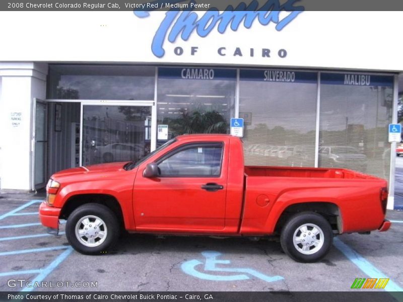Victory Red / Medium Pewter 2008 Chevrolet Colorado Regular Cab