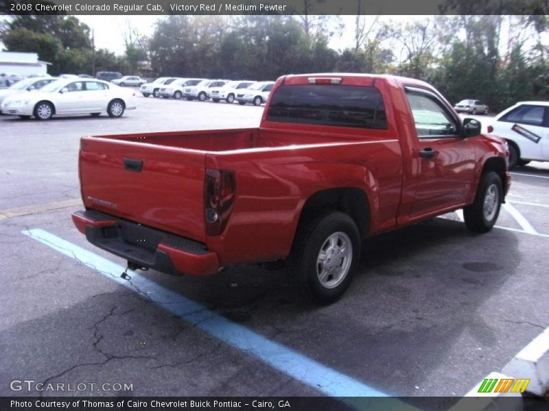 Victory Red / Medium Pewter 2008 Chevrolet Colorado Regular Cab