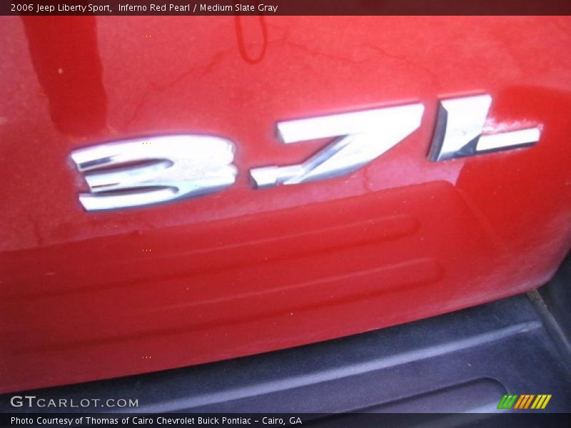 Inferno Red Pearl / Medium Slate Gray 2006 Jeep Liberty Sport
