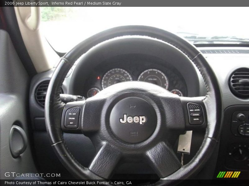 Inferno Red Pearl / Medium Slate Gray 2006 Jeep Liberty Sport