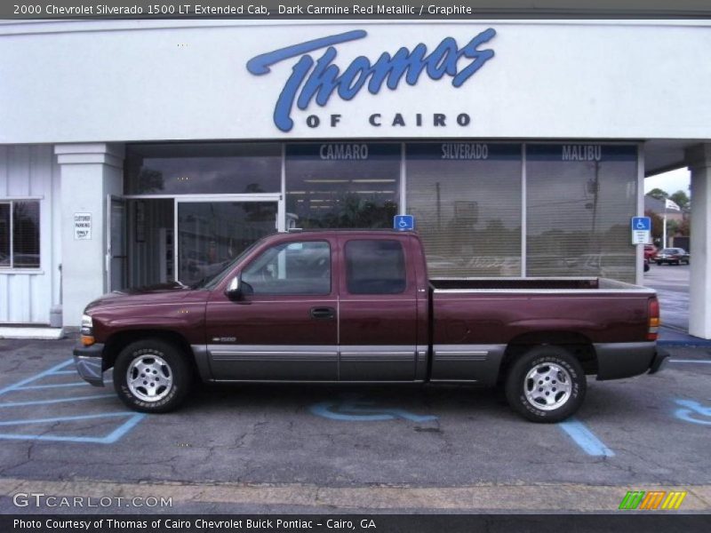 Dark Carmine Red Metallic / Graphite 2000 Chevrolet Silverado 1500 LT Extended Cab