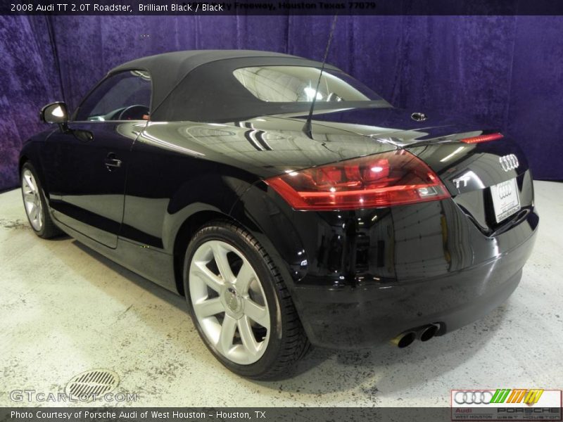 Brilliant Black / Black 2008 Audi TT 2.0T Roadster