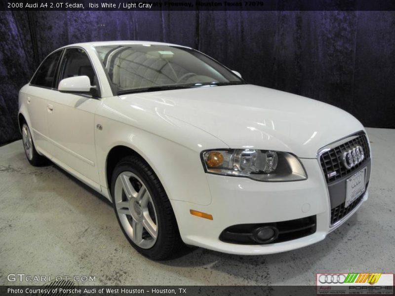Ibis White / Light Gray 2008 Audi A4 2.0T Sedan