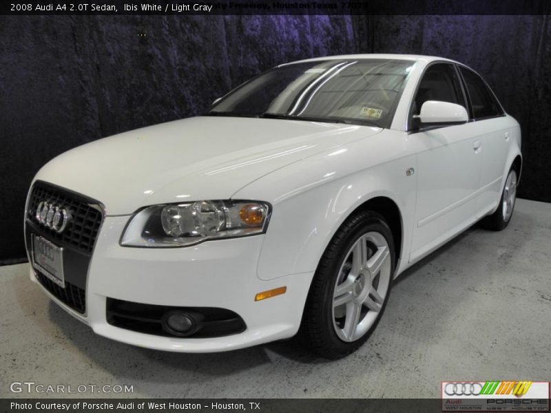 Ibis White / Light Gray 2008 Audi A4 2.0T Sedan