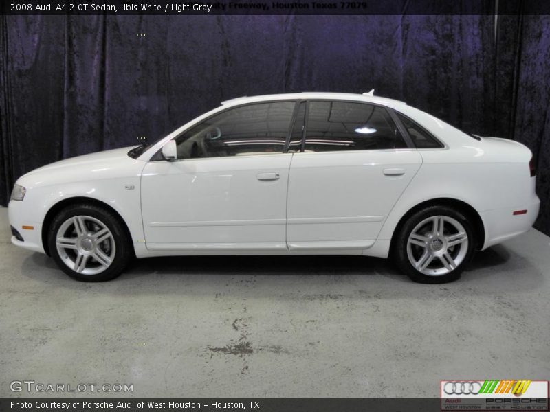 Ibis White / Light Gray 2008 Audi A4 2.0T Sedan