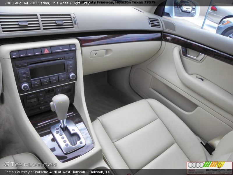 Ibis White / Light Gray 2008 Audi A4 2.0T Sedan