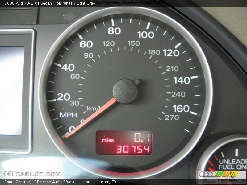 Ibis White / Light Gray 2008 Audi A4 2.0T Sedan
