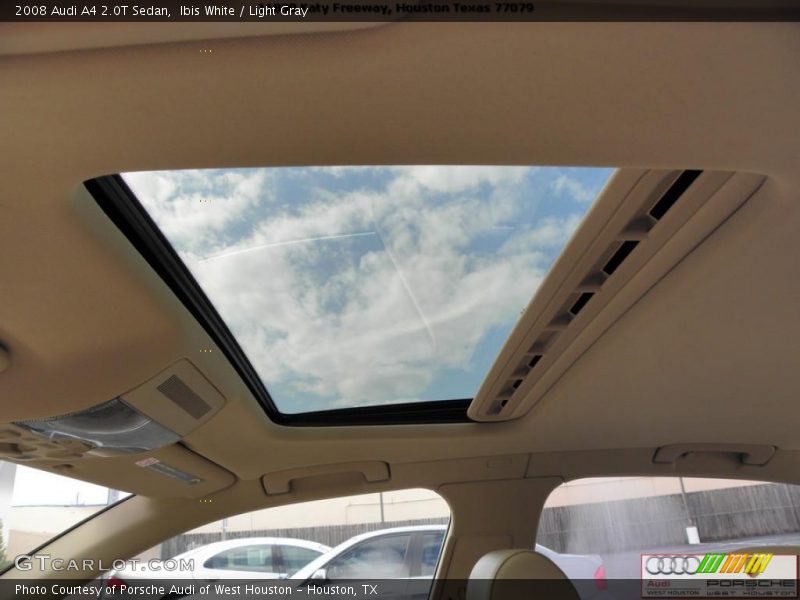 Ibis White / Light Gray 2008 Audi A4 2.0T Sedan