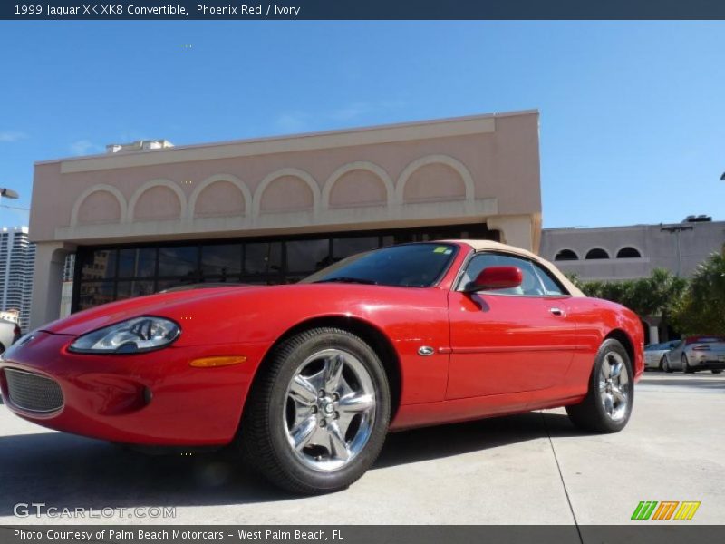  1999 XK XK8 Convertible Phoenix Red