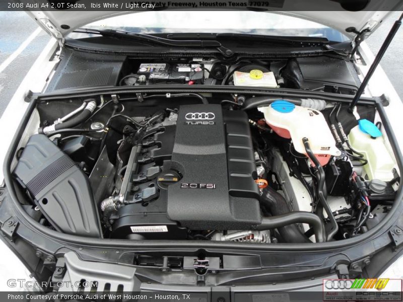 Ibis White / Light Gray 2008 Audi A4 2.0T Sedan