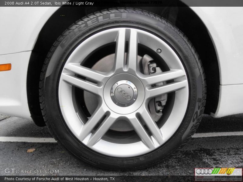 Ibis White / Light Gray 2008 Audi A4 2.0T Sedan
