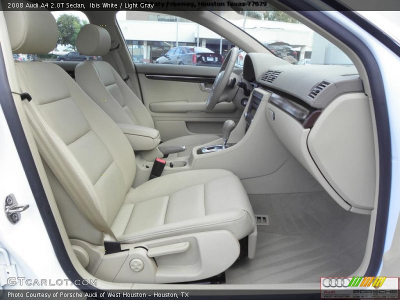 Ibis White / Light Gray 2008 Audi A4 2.0T Sedan