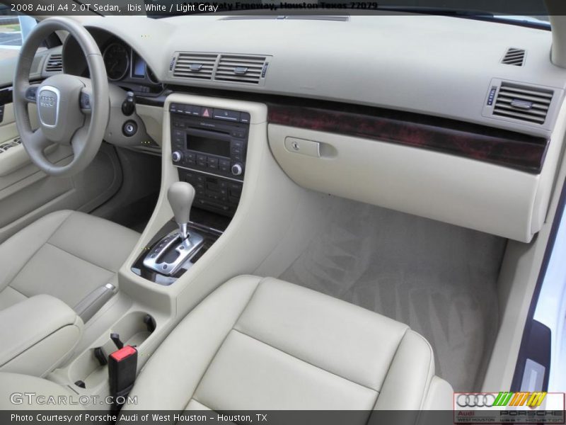 Ibis White / Light Gray 2008 Audi A4 2.0T Sedan