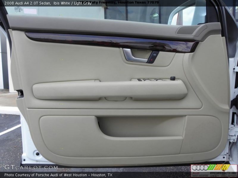 Ibis White / Light Gray 2008 Audi A4 2.0T Sedan