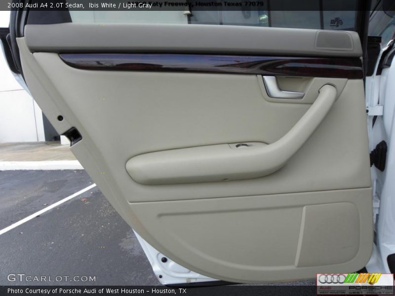 Ibis White / Light Gray 2008 Audi A4 2.0T Sedan